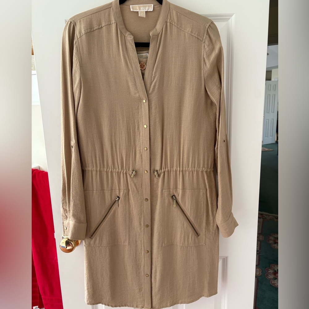 Michael Kors Snap Front Cargo Style Jacket